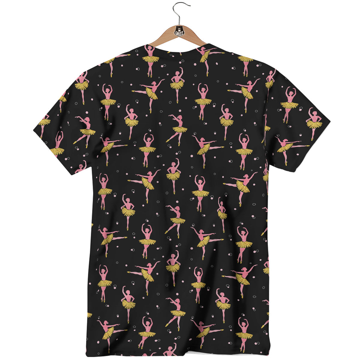 Ballet Dancing Print Pattern T-Shirt-grizzshop