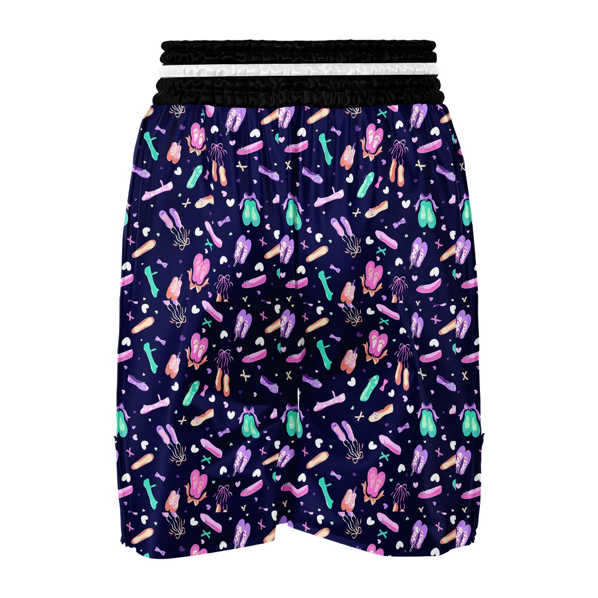 Ballet Pattern Print Boxing Shorts-grizzshop