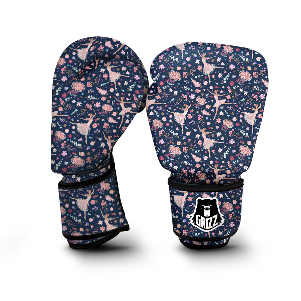 Ballet Print Pattern Boxing Gloves-grizzshop