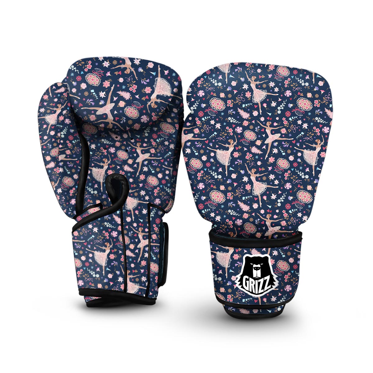Ballet Print Pattern Boxing Gloves-grizzshop