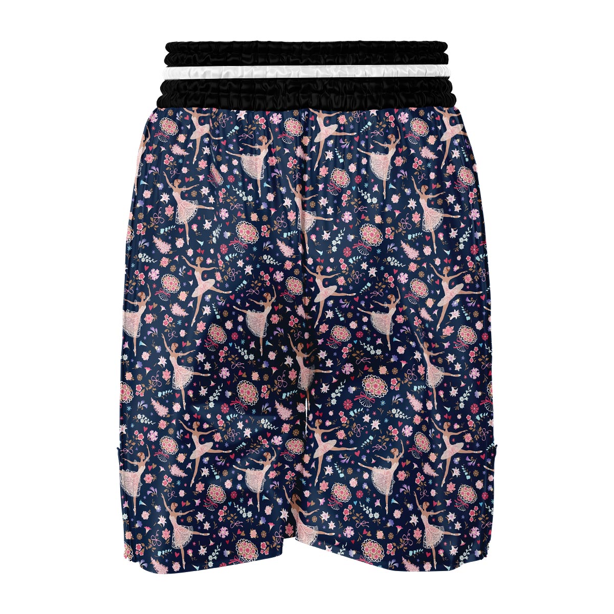 Ballet Print Pattern Boxing Shorts-grizzshop
