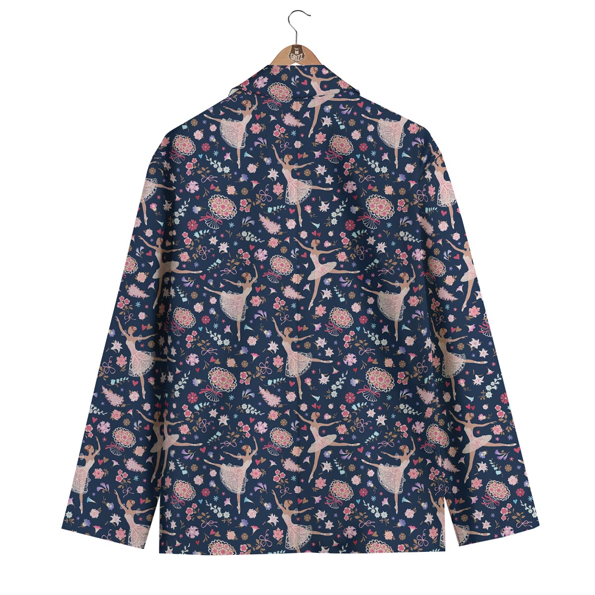 Ballet Print Pattern Men's Blazer-grizzshop