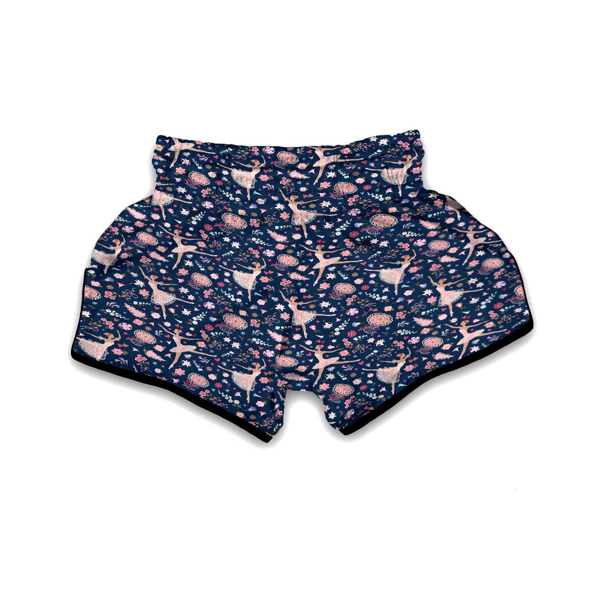 Ballet Print Pattern Muay Thai Boxing Shorts-grizzshop