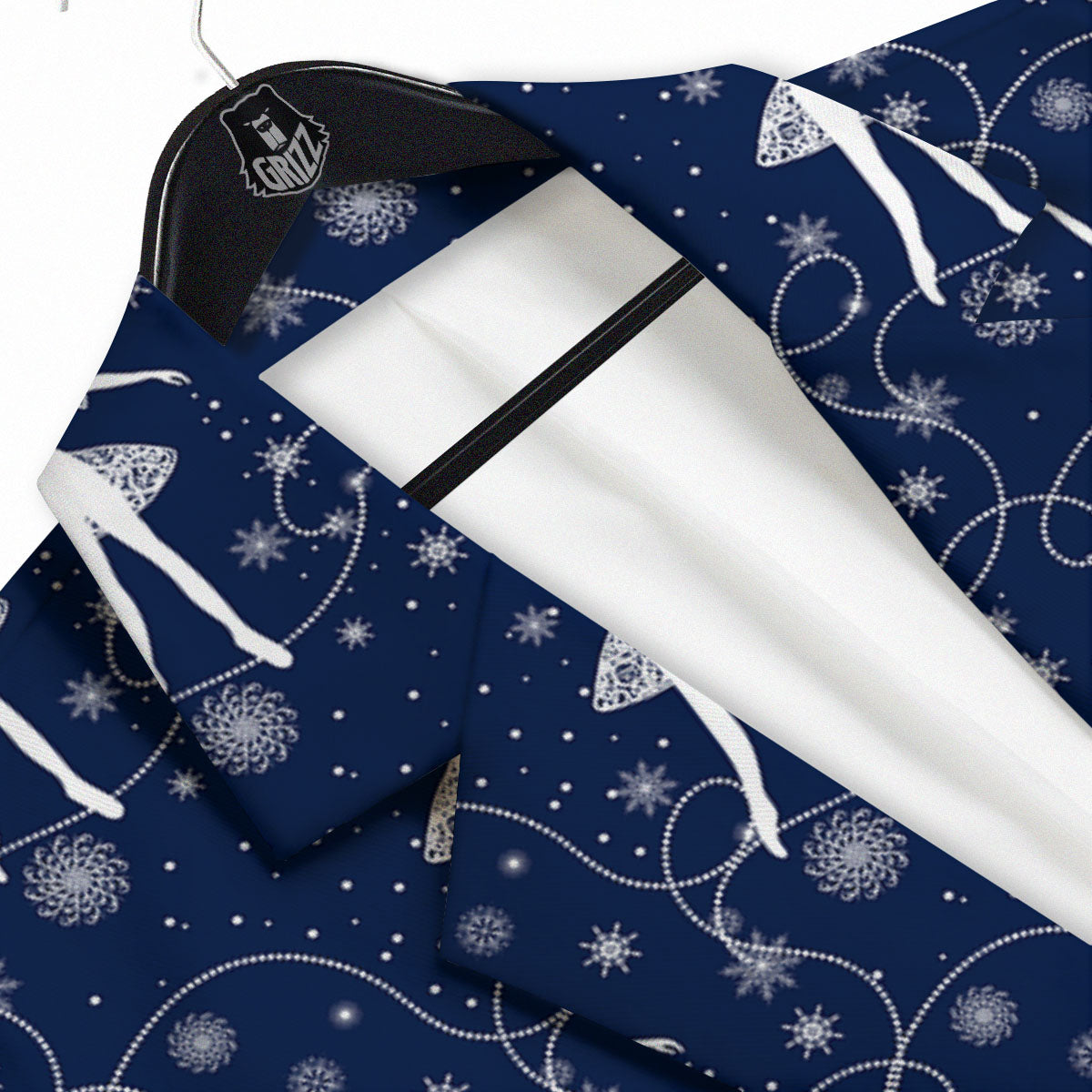 Ballet Snowflake Print Pattern Men's Sport Coat-grizzshop
