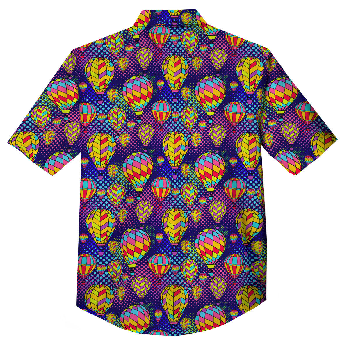 Balloon Air Retro Print Pattern Button Up Shirt-grizzshop