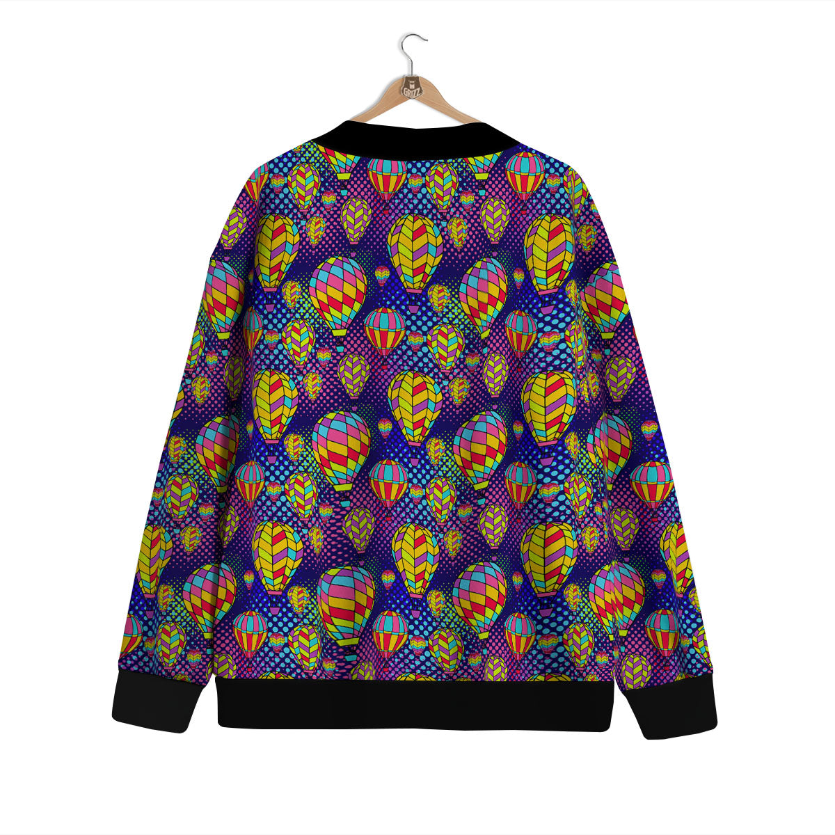 Balloon Air Retro Print Pattern Cardigan-grizzshop