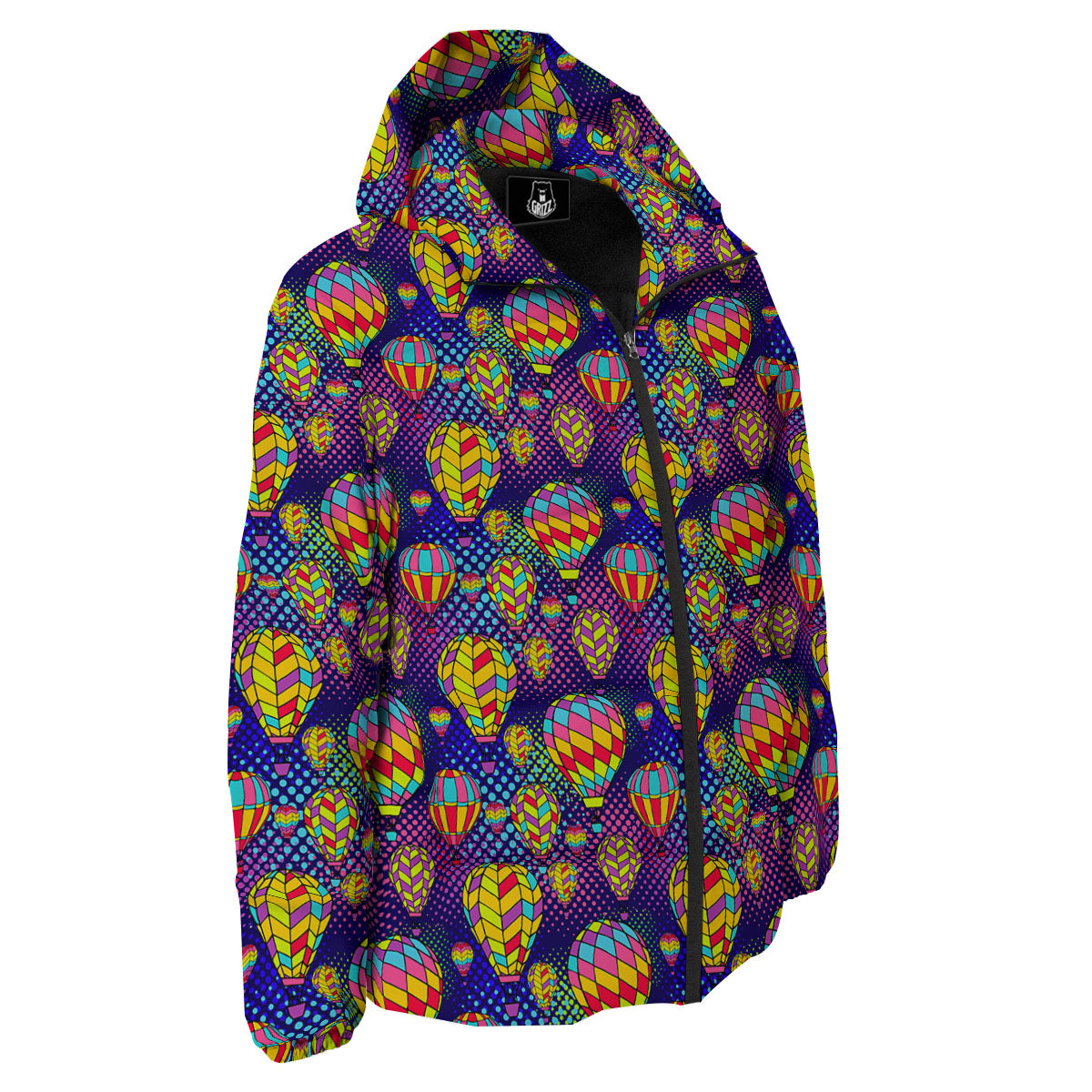 Balloon Air Retro Print Pattern Down Jacket-grizzshop
