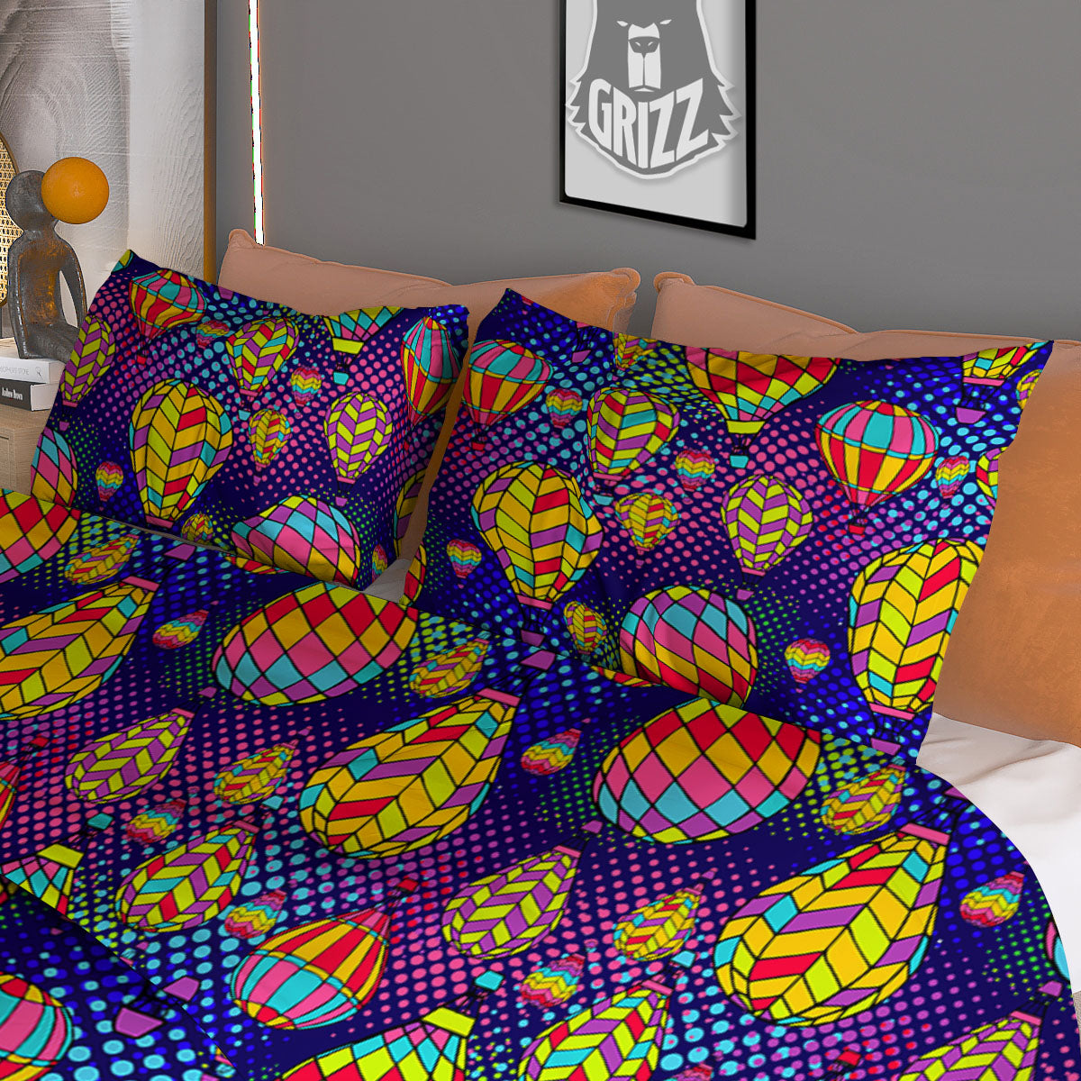 Bacon Weaving Print Duvet Cover Bedding Set