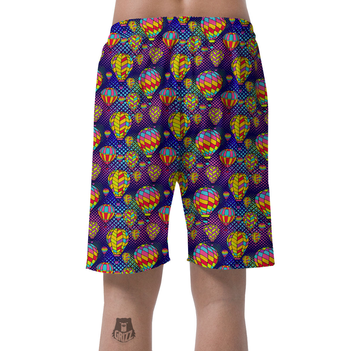 Balloon Air Retro Print Pattern Men's Shorts-grizzshop