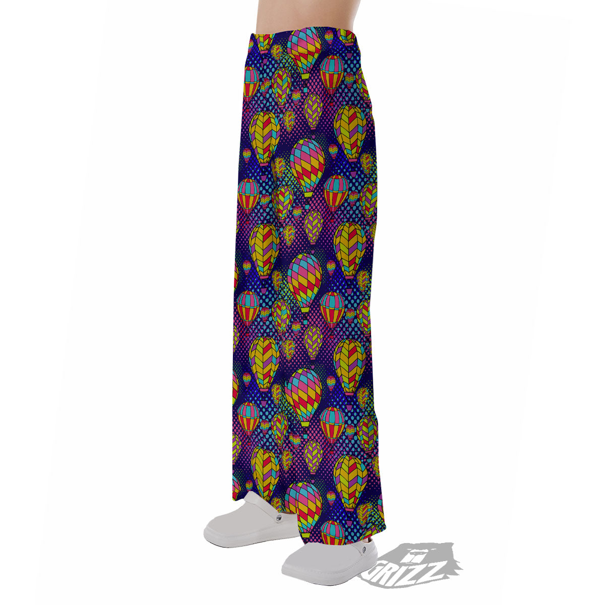 Balloon Air Retro Print Pattern Pajama Pants-grizzshop