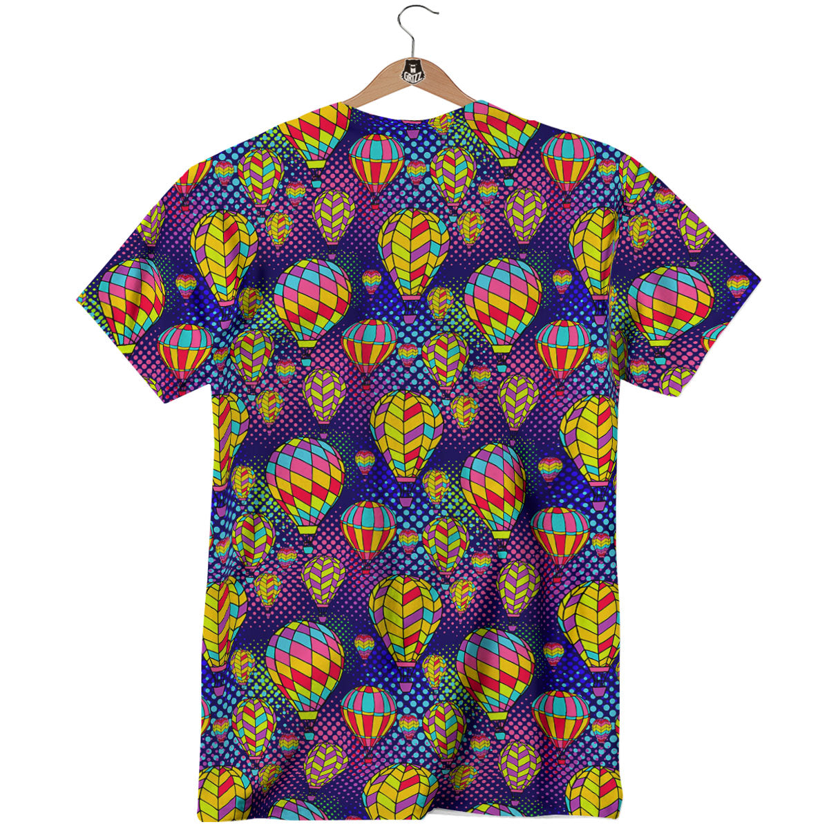 Balloon Air Retro Print Pattern T-Shirt-grizzshop