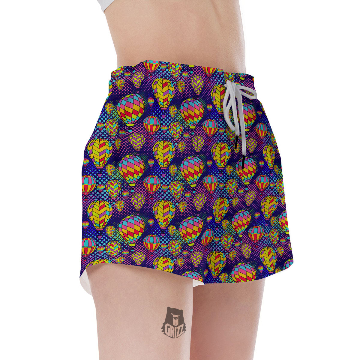 Balloon Air Retro Print Pattern Women's Shorts-grizzshop