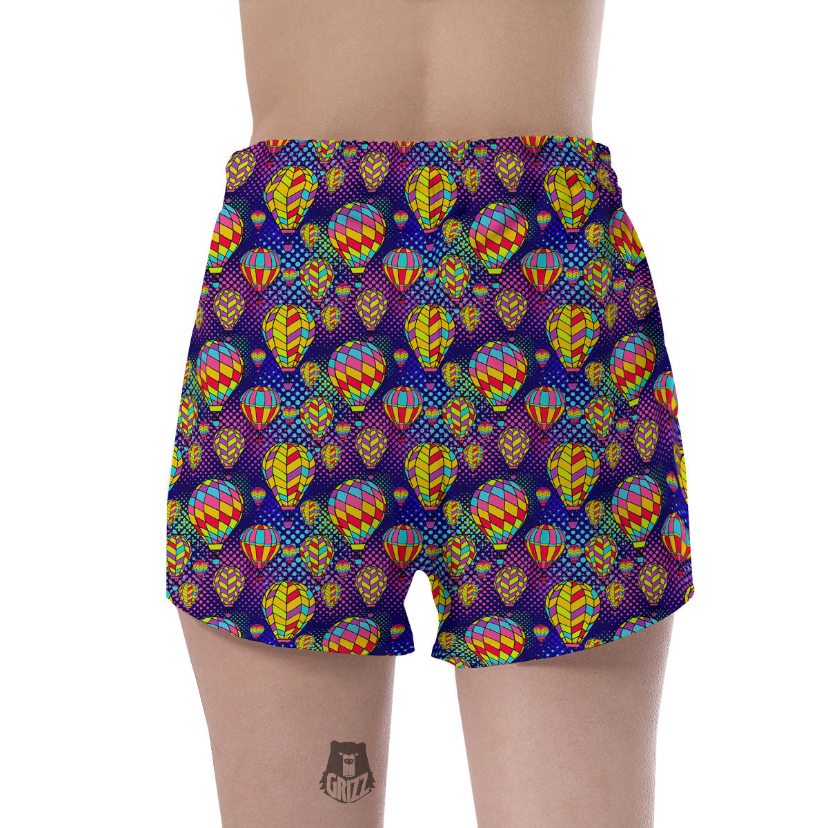 Balloon Air Retro Print Pattern Women's Shorts-grizzshop