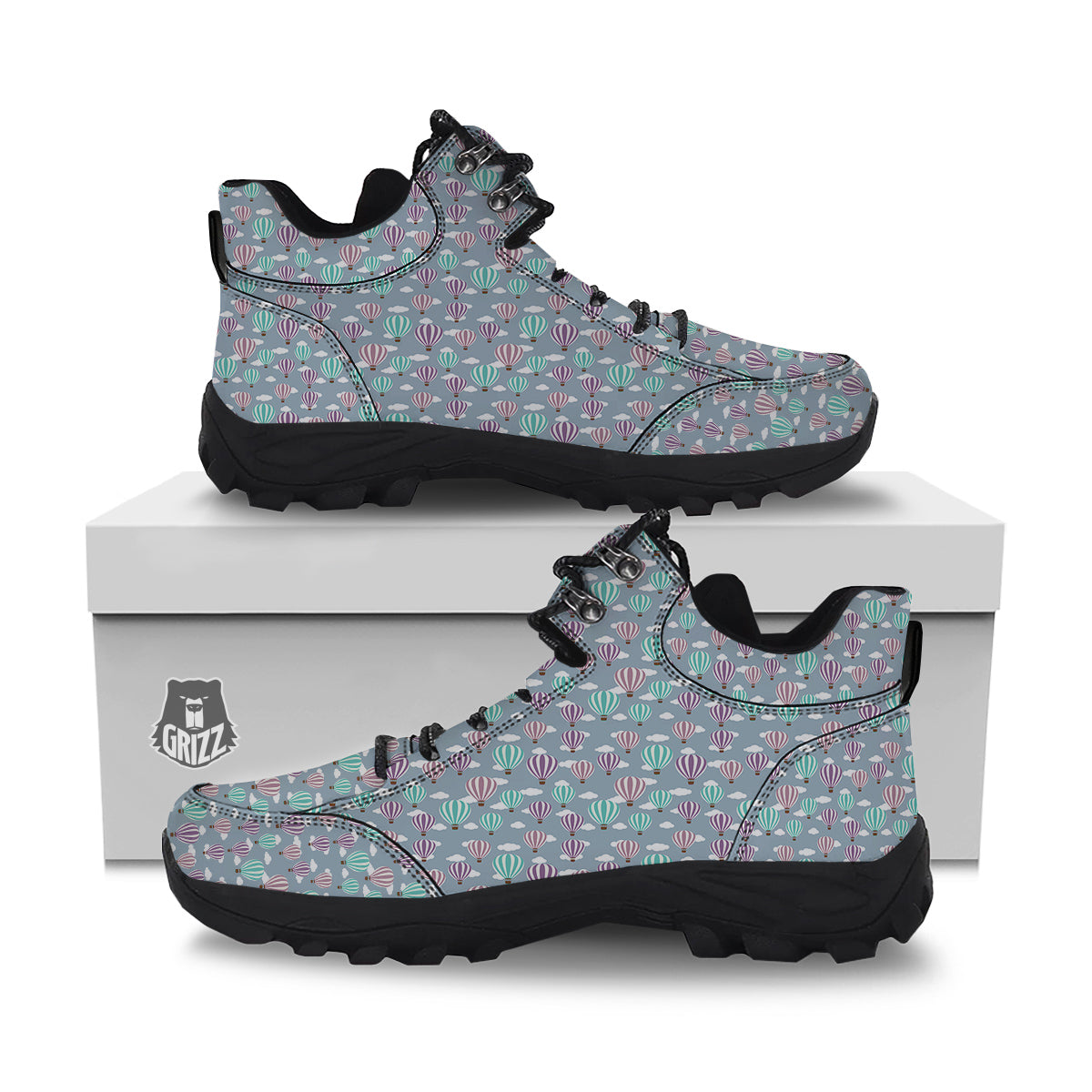 Balloon Cartoon Print Pattern Hiking Shoes-grizzshop