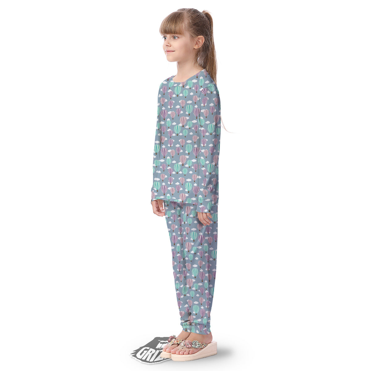Balloon Cartoon Print Pattern Kid's Pajamas-grizzshop