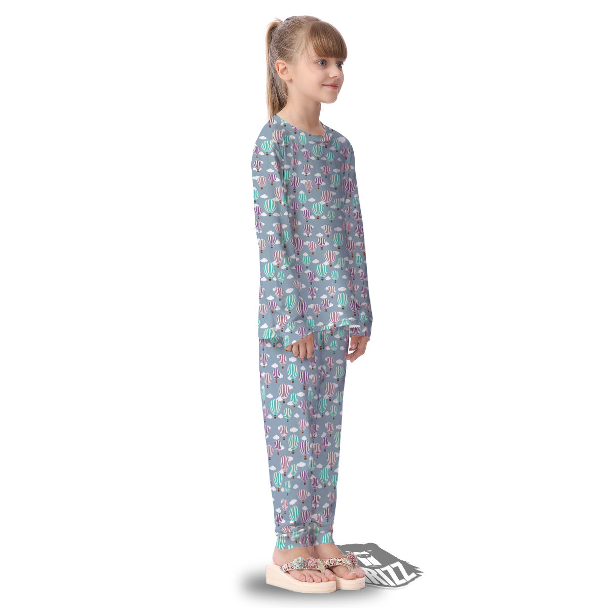 Balloon Cartoon Print Pattern Kid's Pajamas-grizzshop