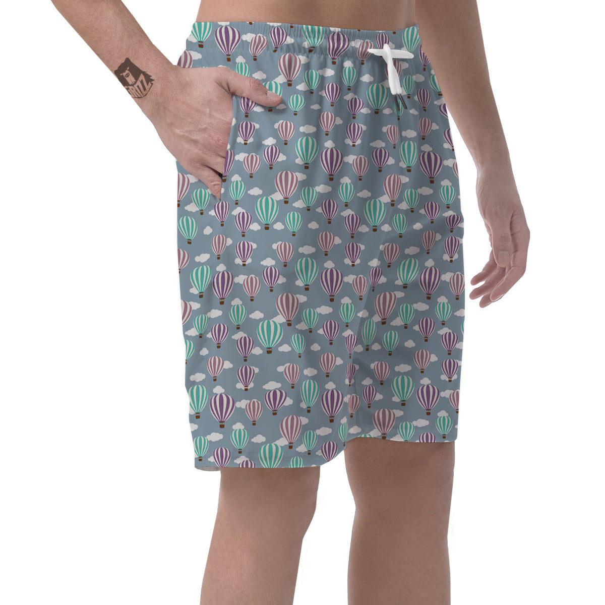 Balloon Cartoon Print Pattern Men's Shorts-grizzshop