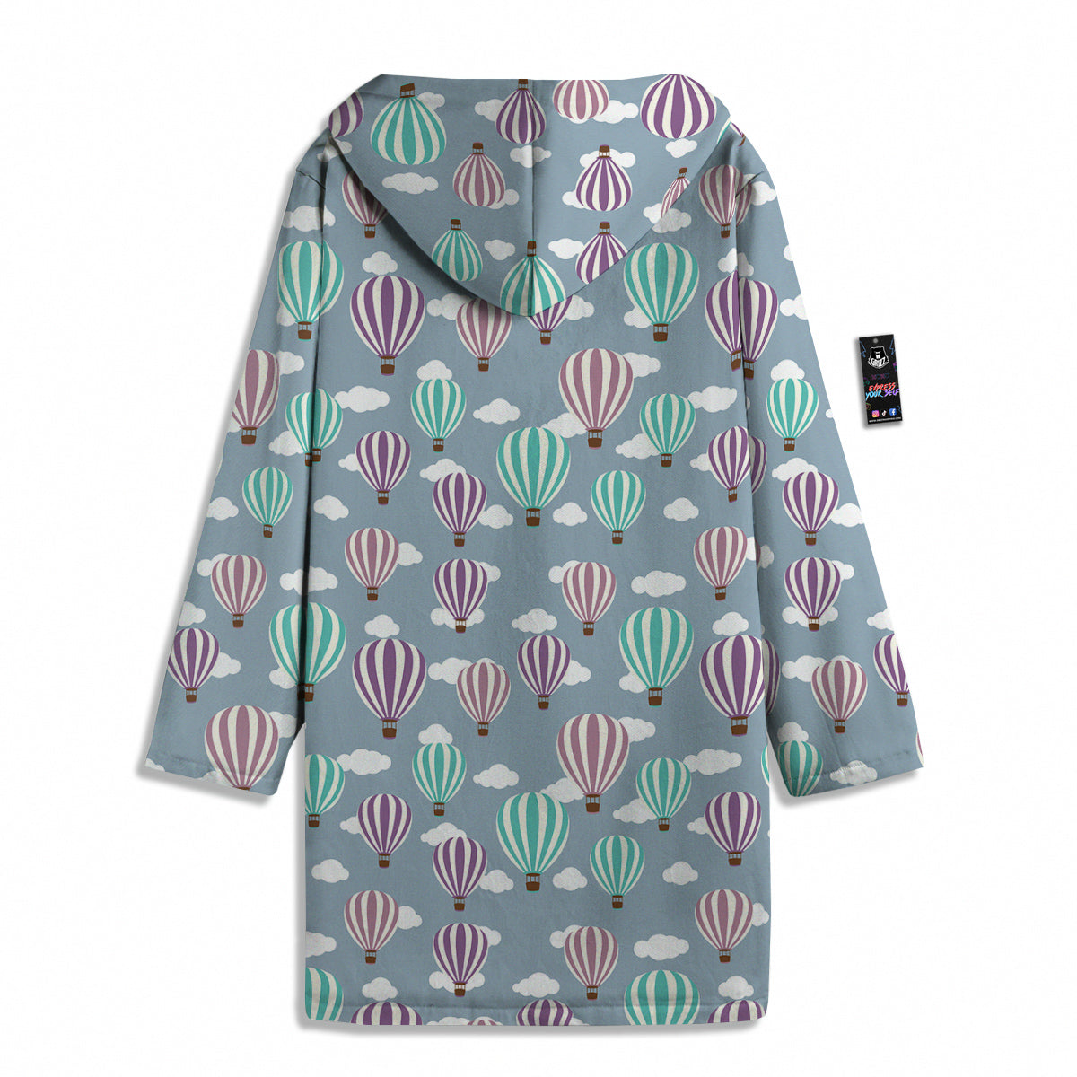 Balloon Cartoon Print Pattern Men's Windbreaker Jacket-grizzshop