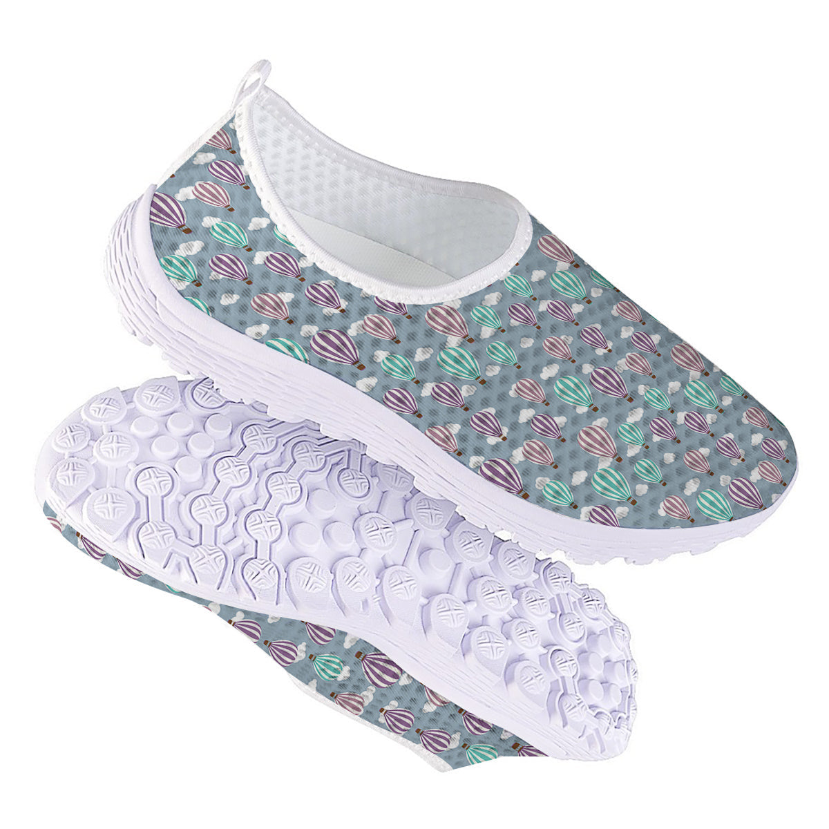 Balloon Cartoon Print Pattern Nurse Shoes-grizzshop