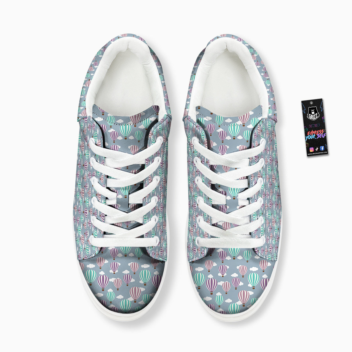 Balloon Cartoon Print Pattern Platform Shoes-grizzshop