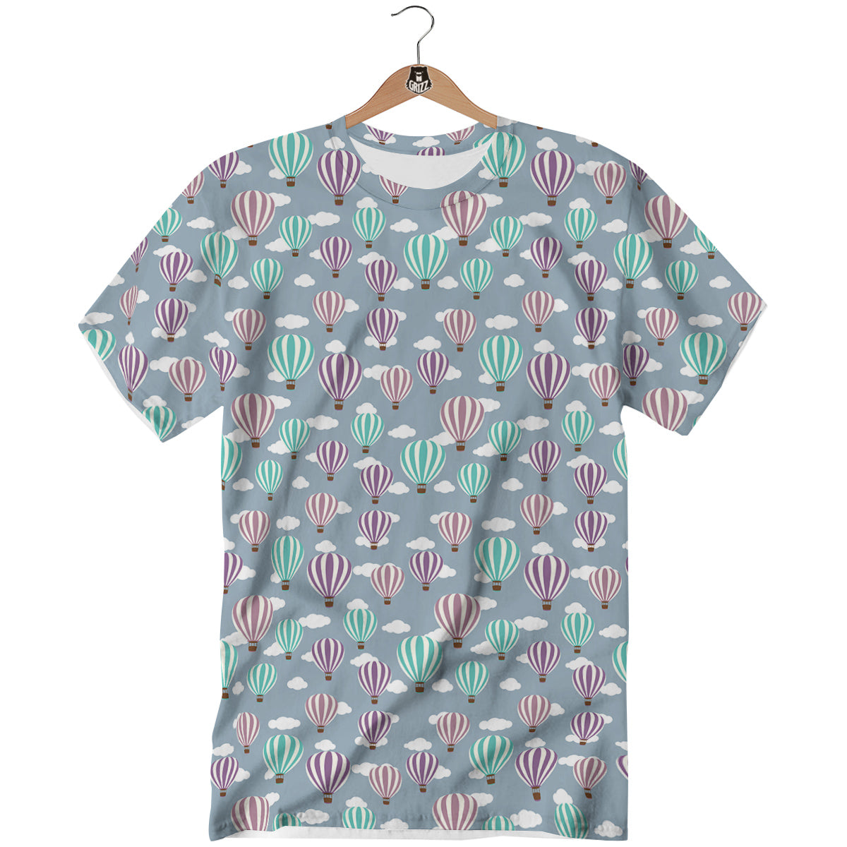 Balloon Cartoon Print Pattern T-Shirt-grizzshop