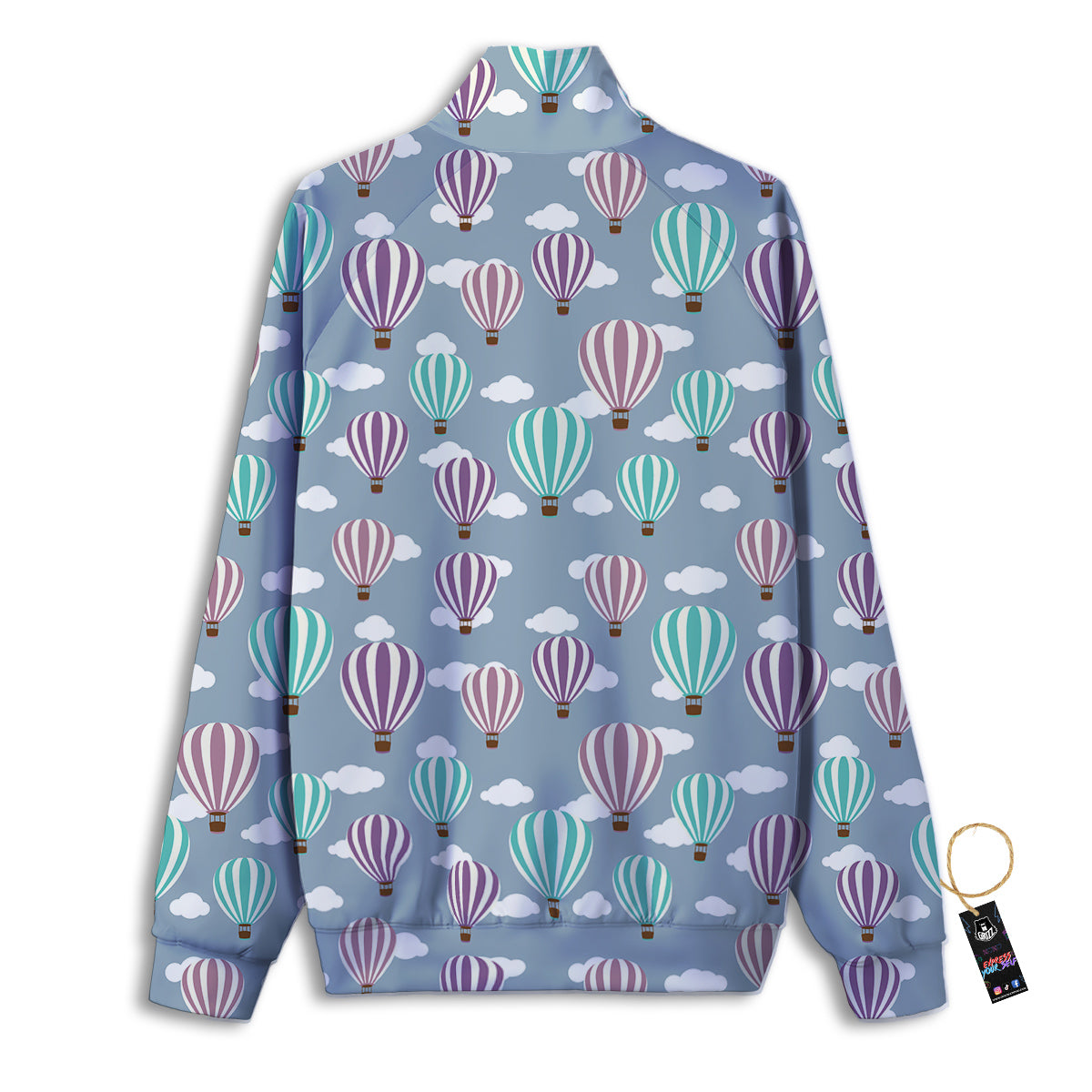 Balloon Cartoon Print Pattern Track Jacket-grizzshop