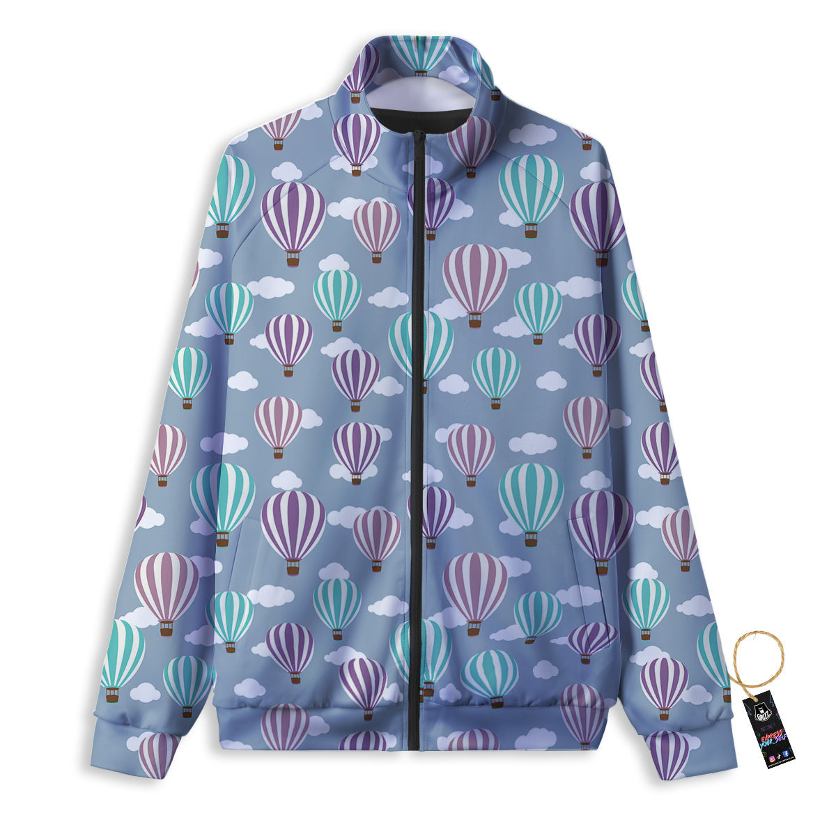 Balloon Cartoon Print Pattern Track Jacket-grizzshop