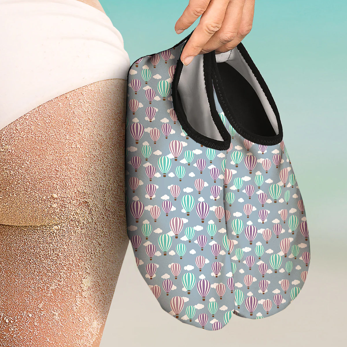 Balloon Cartoon Print Pattern Water Shoes-grizzshop