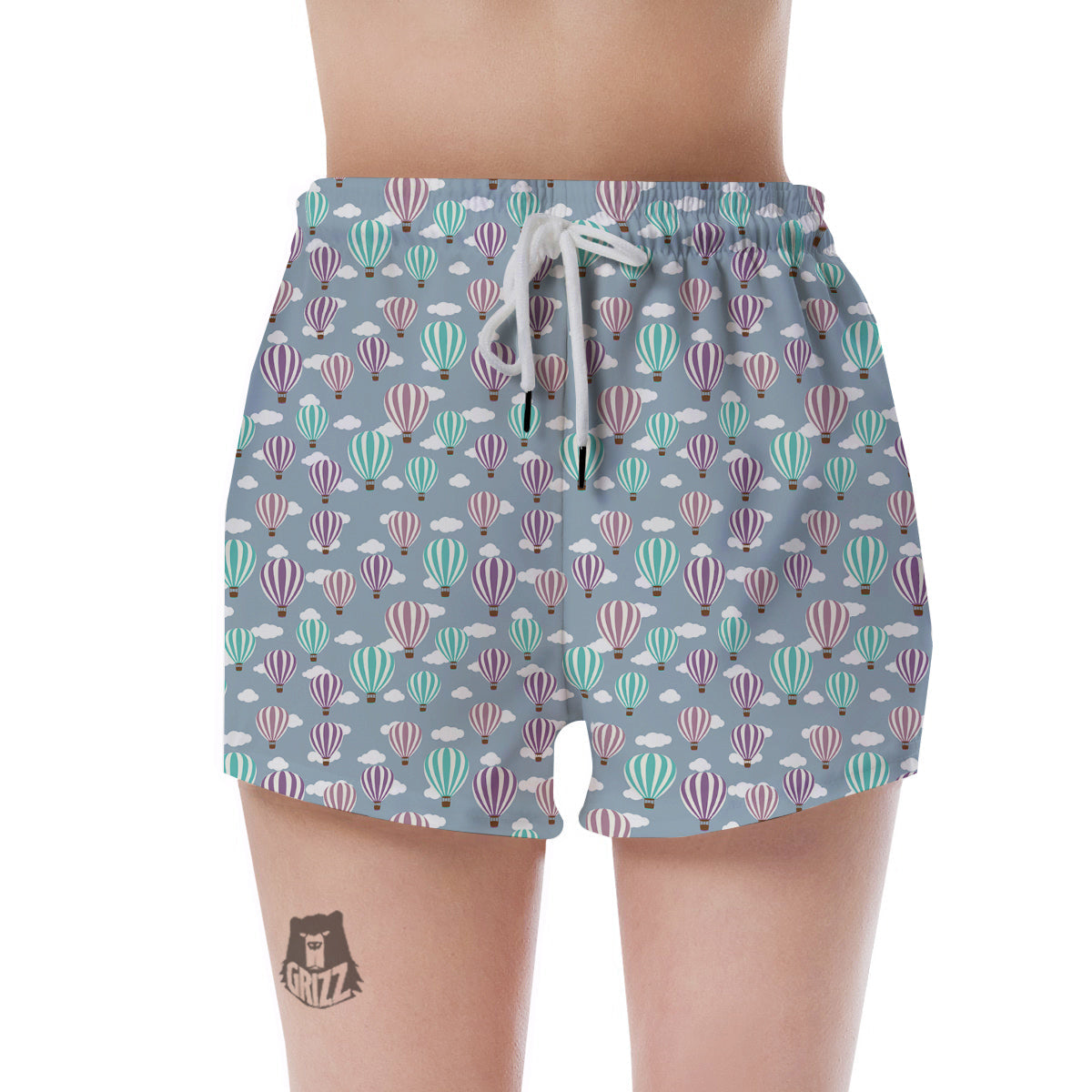 Balloon Cartoon Print Pattern Women's Shorts-grizzshop