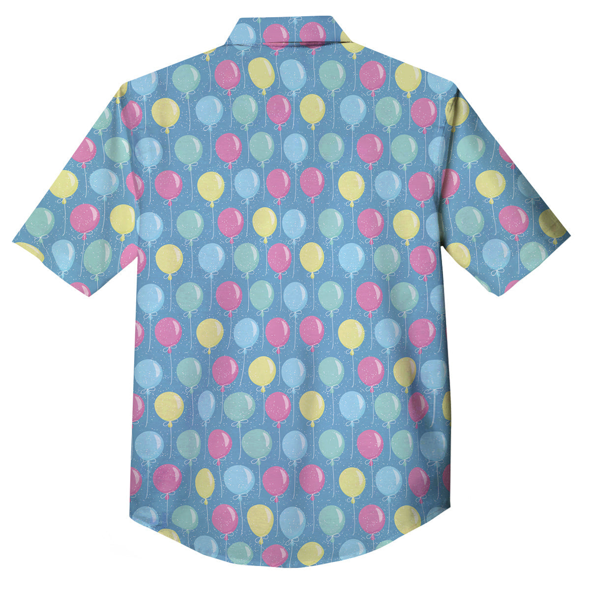 Balloon Colorful Print Pattern Button Up Shirt-grizzshop