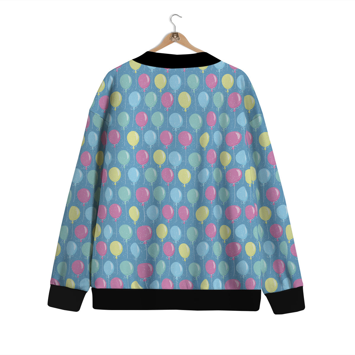 Balloon Colorful Print Pattern Cardigan-grizzshop