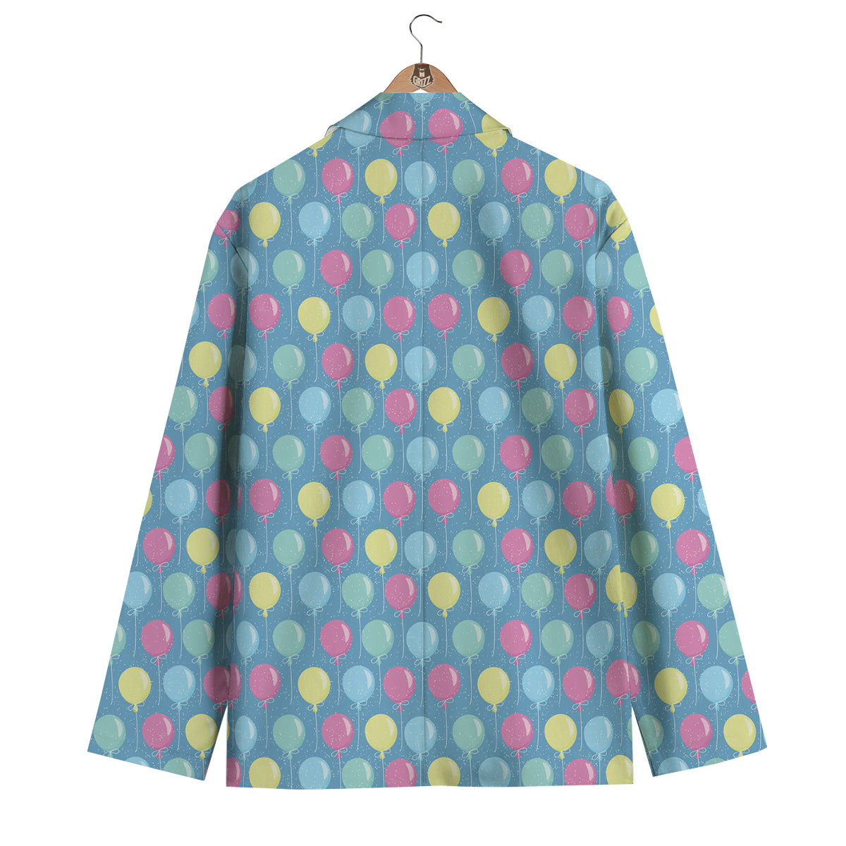 Balloon Colorful Print Pattern Men's Blazer-grizzshop