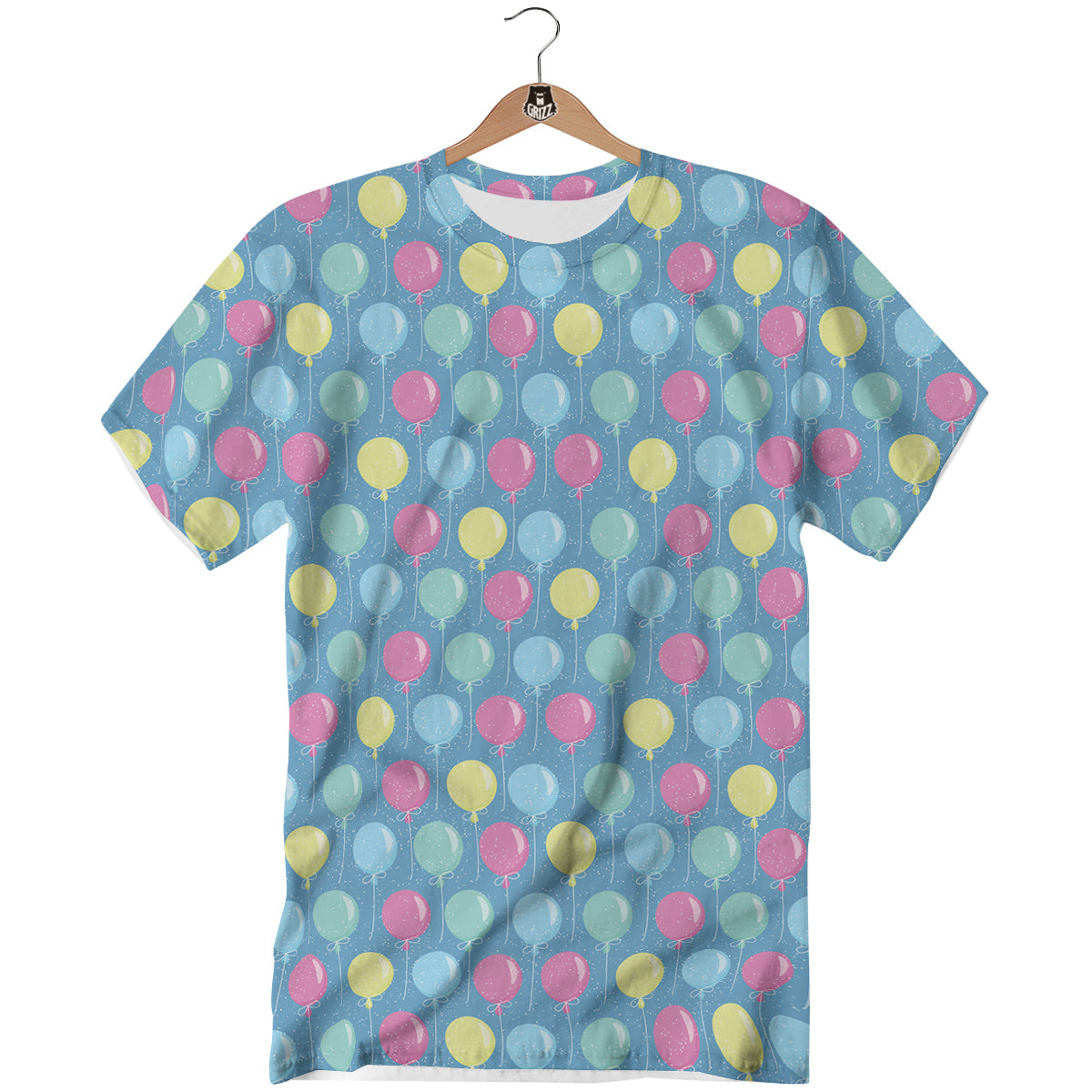 Balloon Colorful Print Pattern T-Shirt-grizzshop