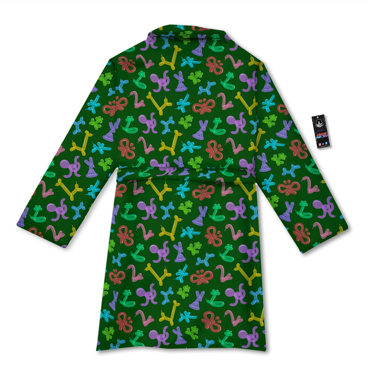 Balloon Modelling Print Pattern Bathrobe-grizzshop