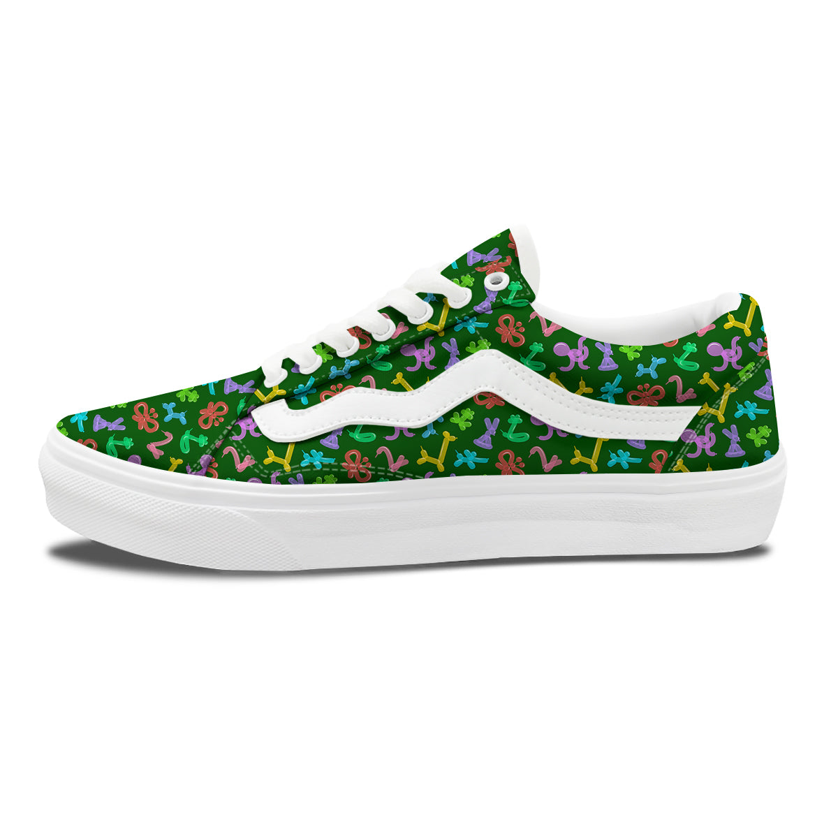 Balloon Modelling Print Pattern Skate Shoes-grizzshop