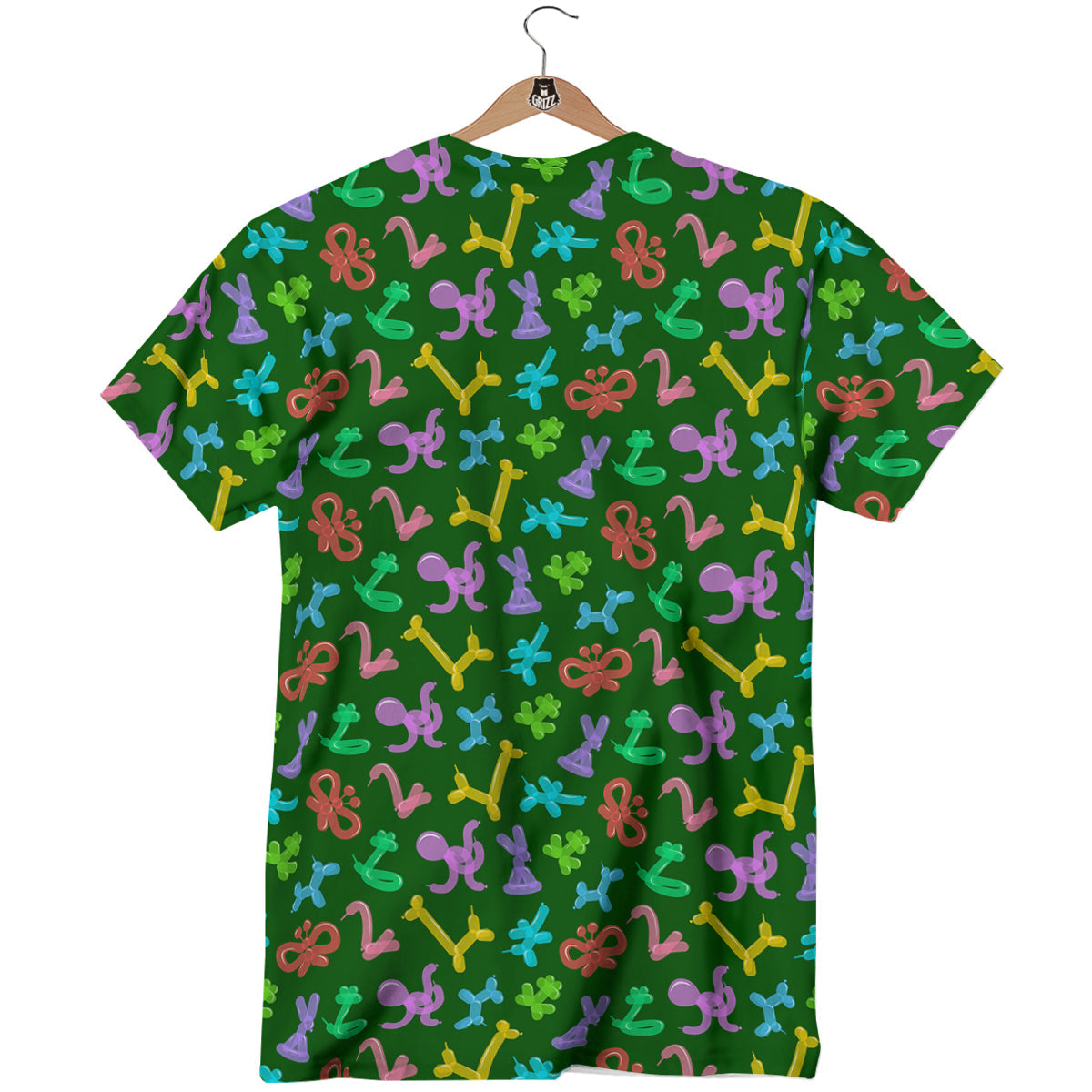 Balloon Modelling Print Pattern T-Shirt-grizzshop