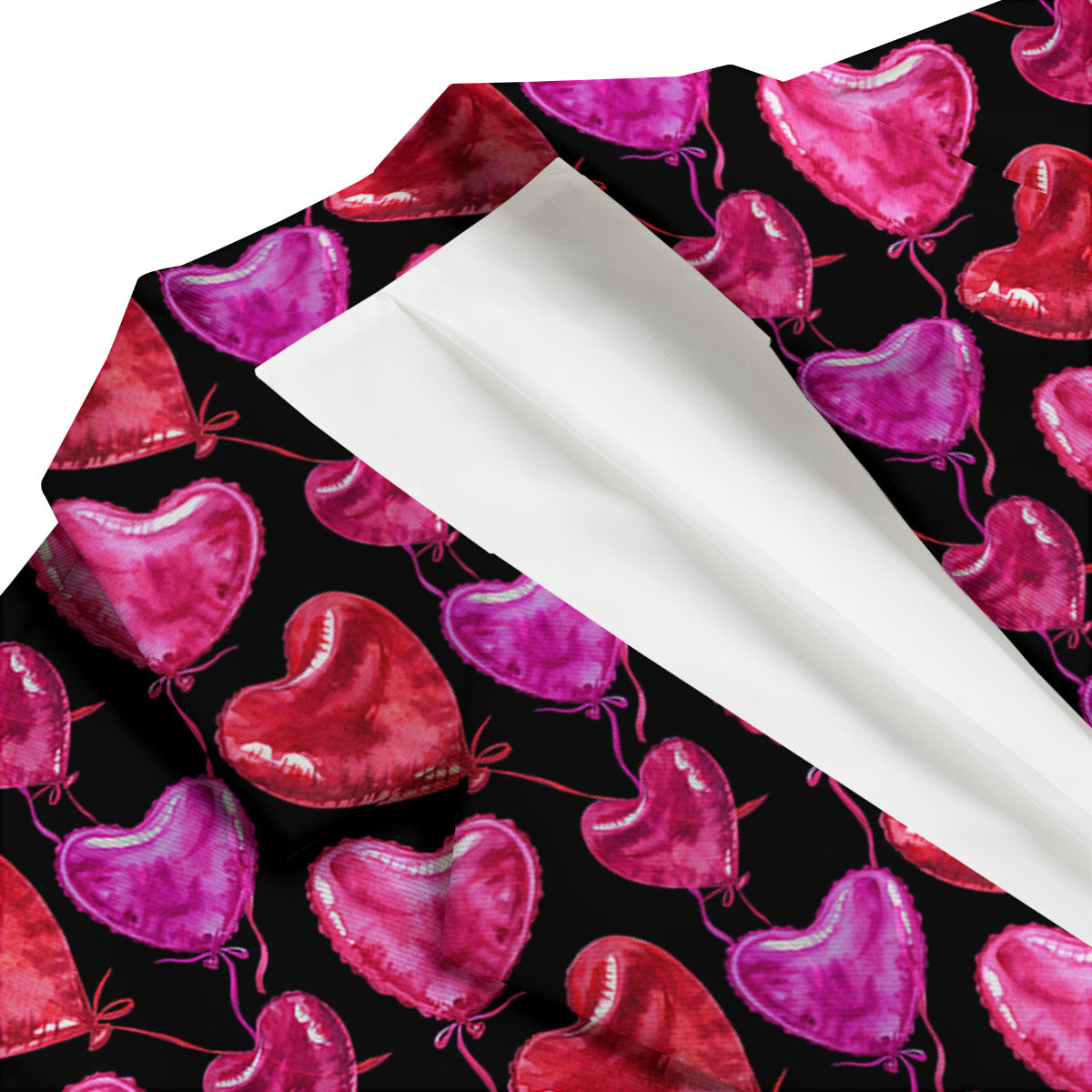 Balloon Red Heart Print Pattern Men's Blazer-grizzshop