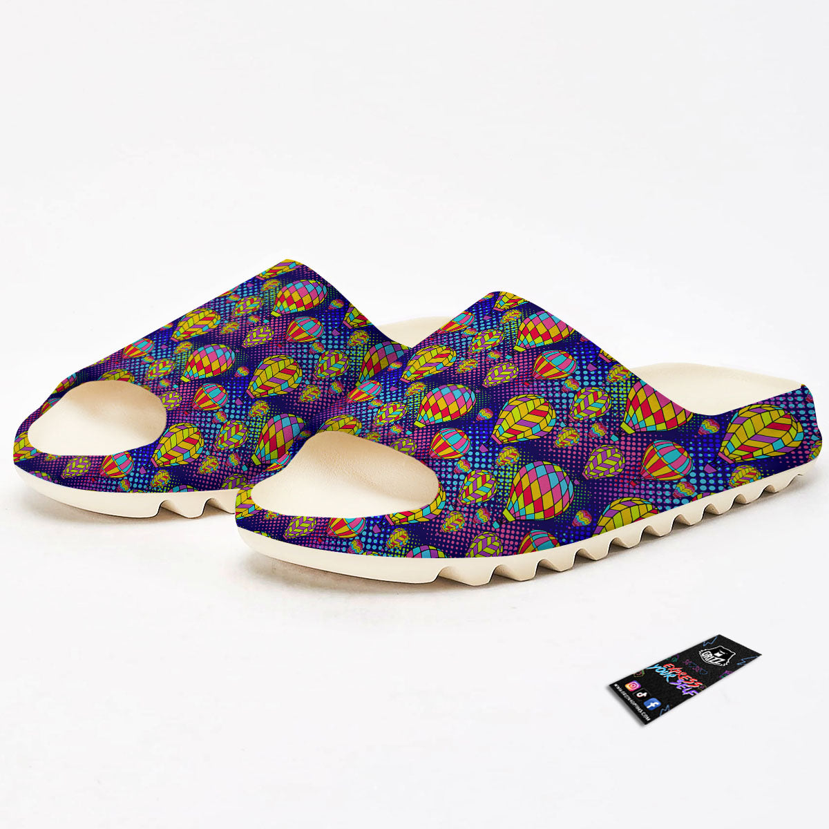 Balloon Air Retro Print Pattern Sandals-grizzshop