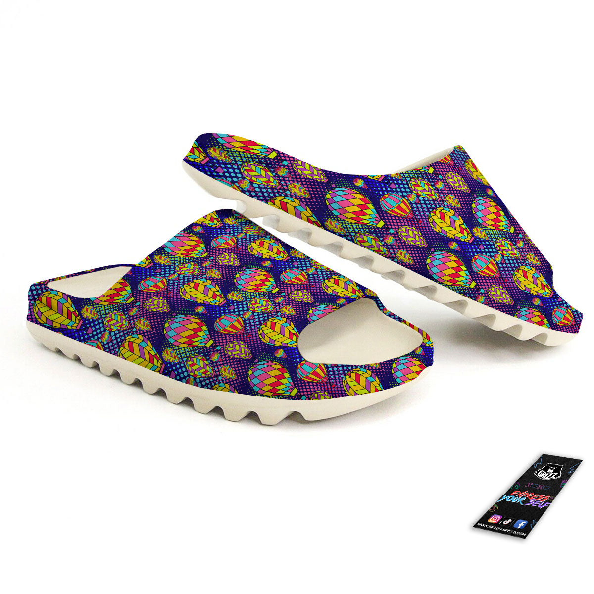 Balloon Air Retro Print Pattern Sandals-grizzshop