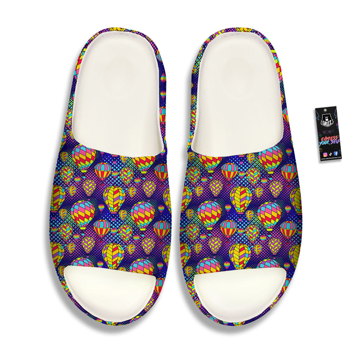 Balloon Air Retro Print Pattern Sandals-grizzshop