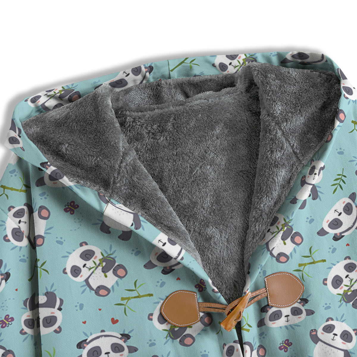 Bamboo And Cute Panda Print Pattern Men's Windbreaker Jacket-grizzshop