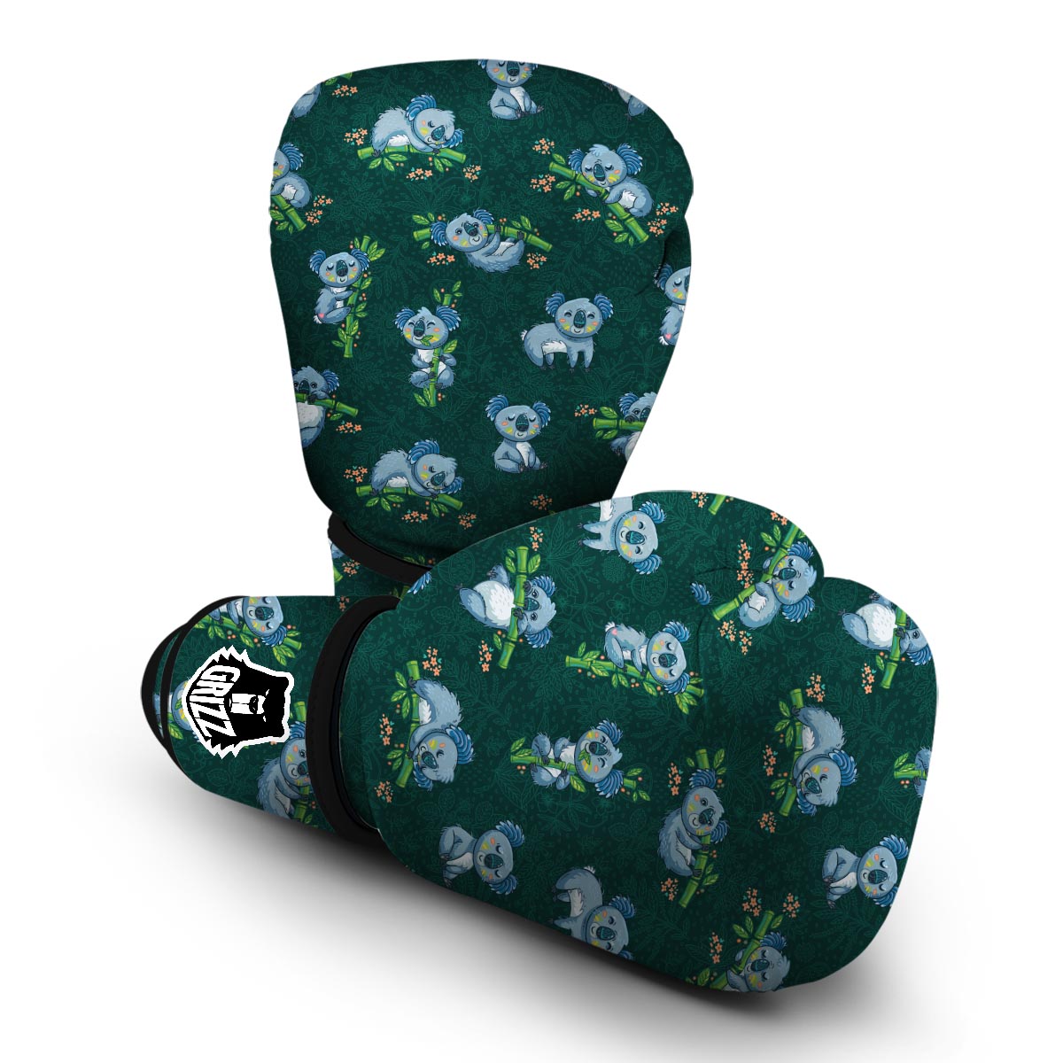 Bamboo Koala Pattern Print Boxing Gloves-grizzshop