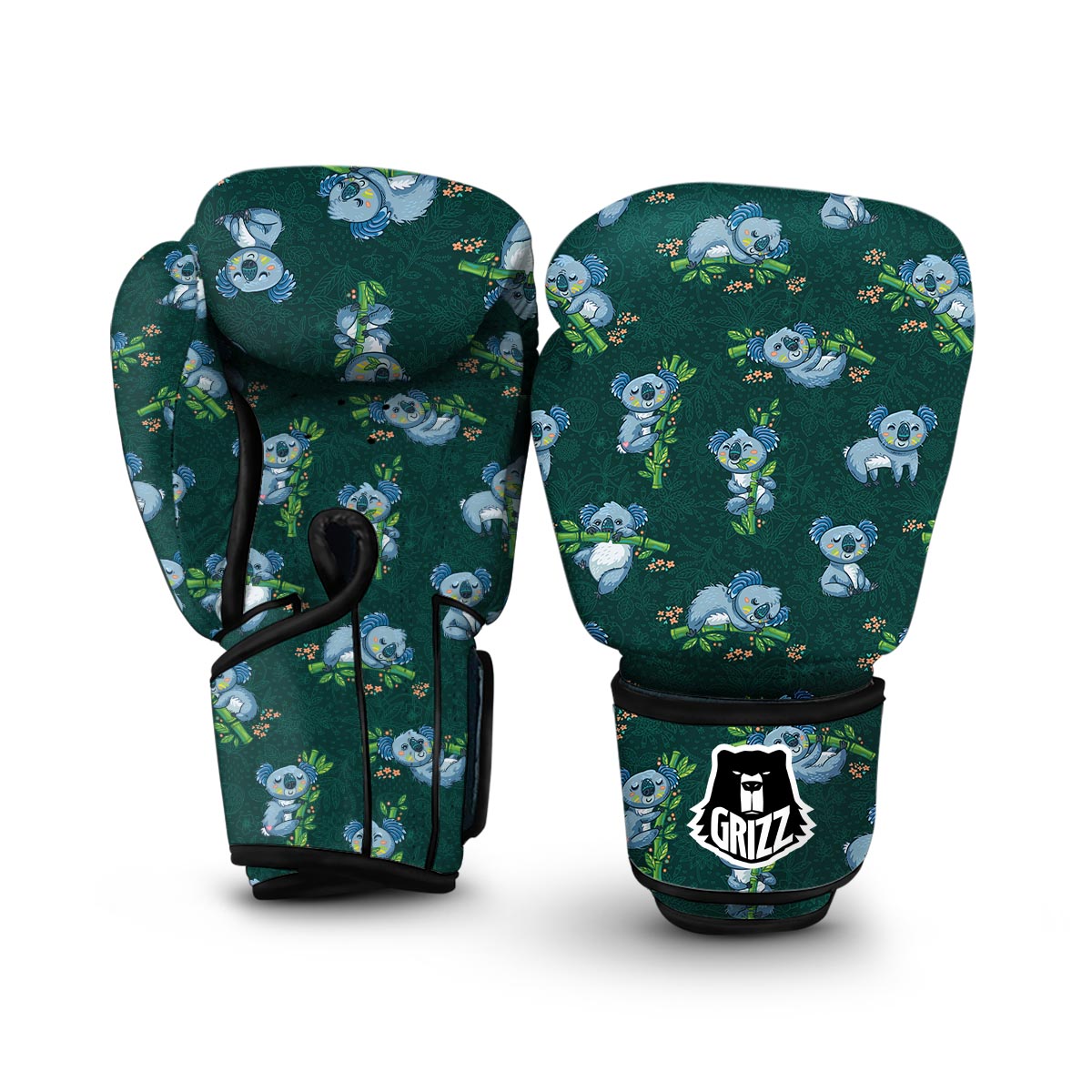 Bamboo Koala Pattern Print Boxing Gloves-grizzshop