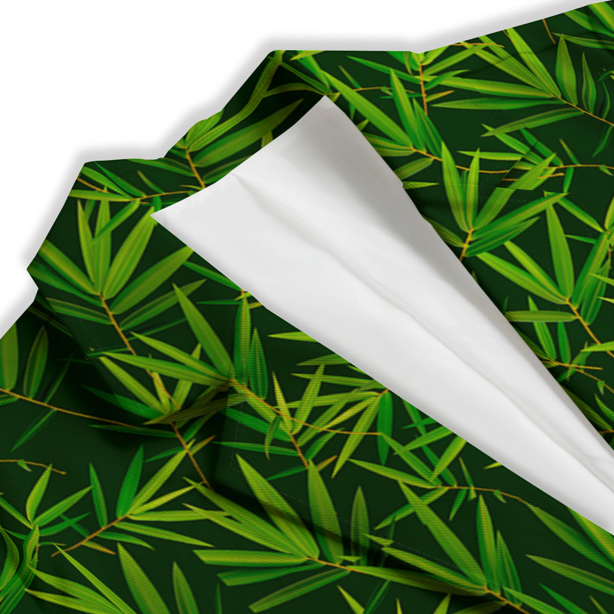 Bamboo Leaf Green Print Pattern Women's Blazer-grizzshop