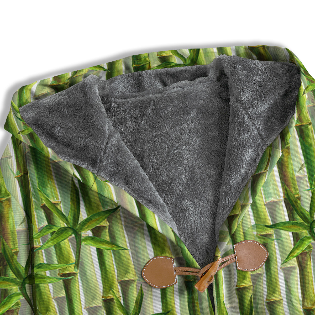 Bamboo Watercolor Print Pattern Men's Windbreaker Jacket-grizzshop