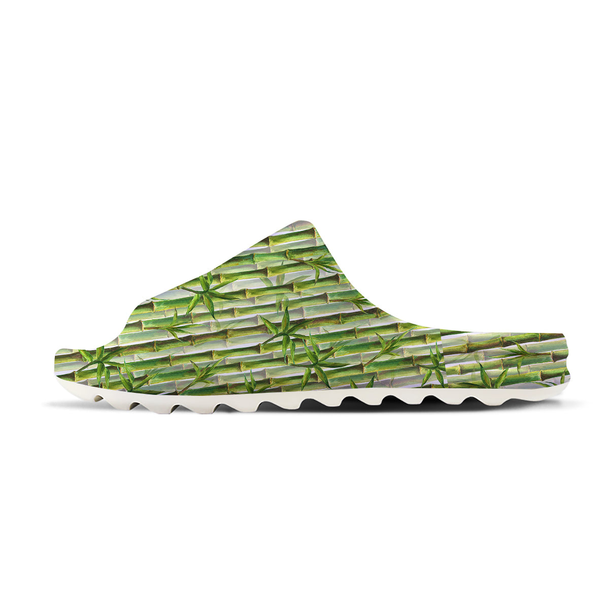 Bamboo Watercolor Print Pattern Sandals-grizzshop