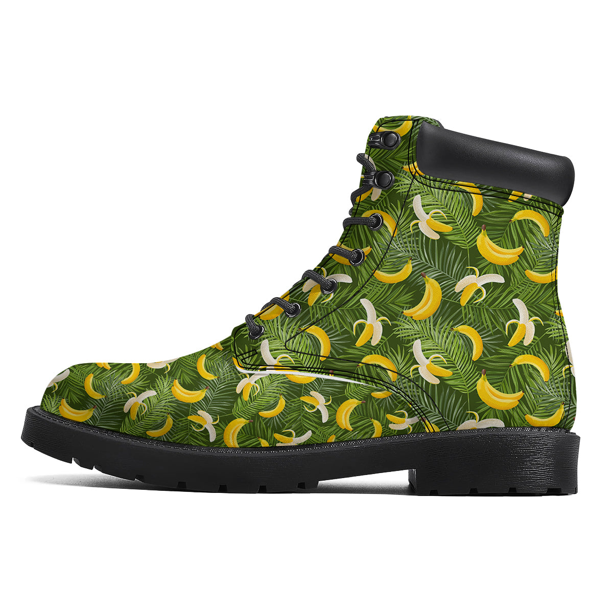 Banana Aloha Print Pattern Boots-grizzshop