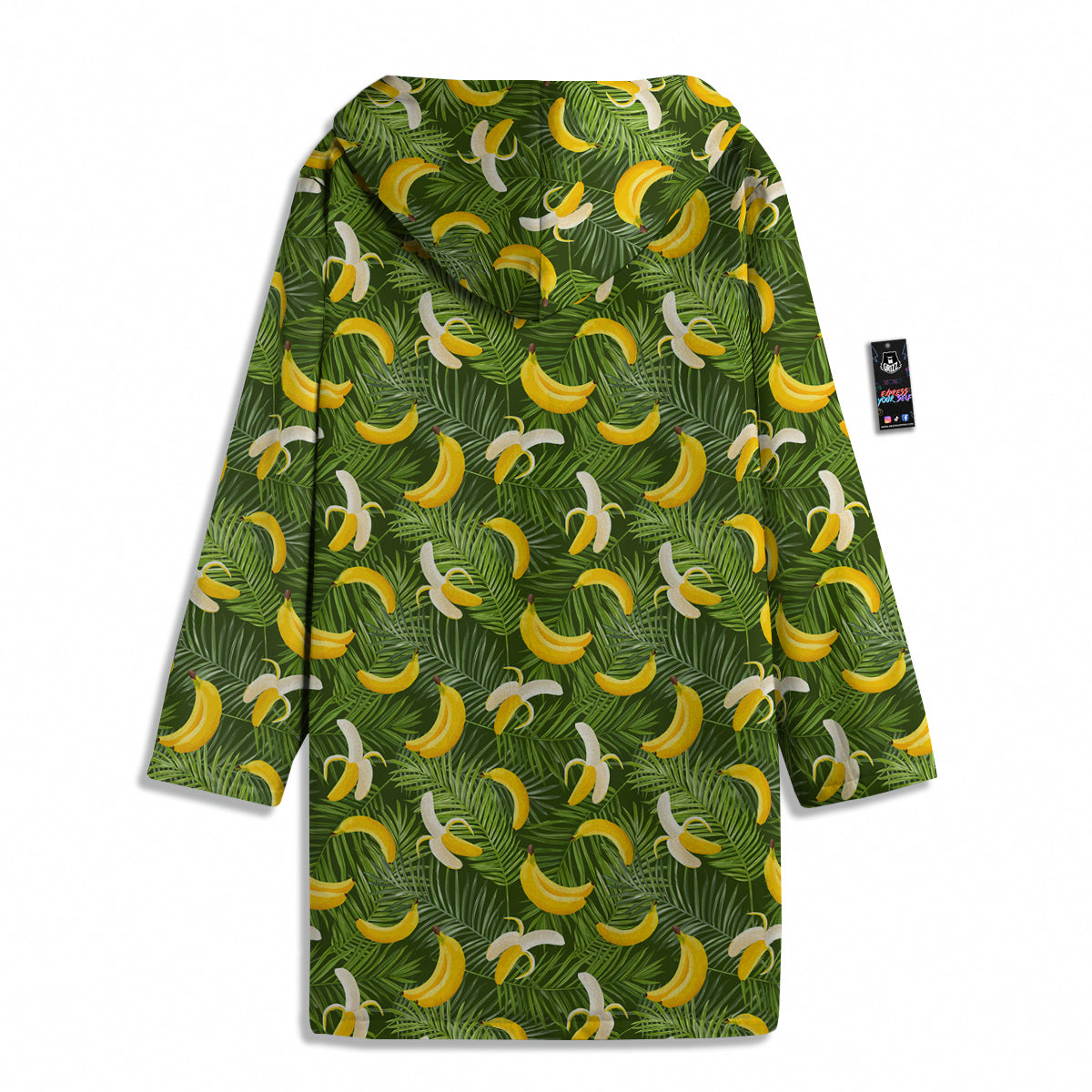 Banana Aloha Print Pattern Men's Windbreaker Jacket-grizzshop