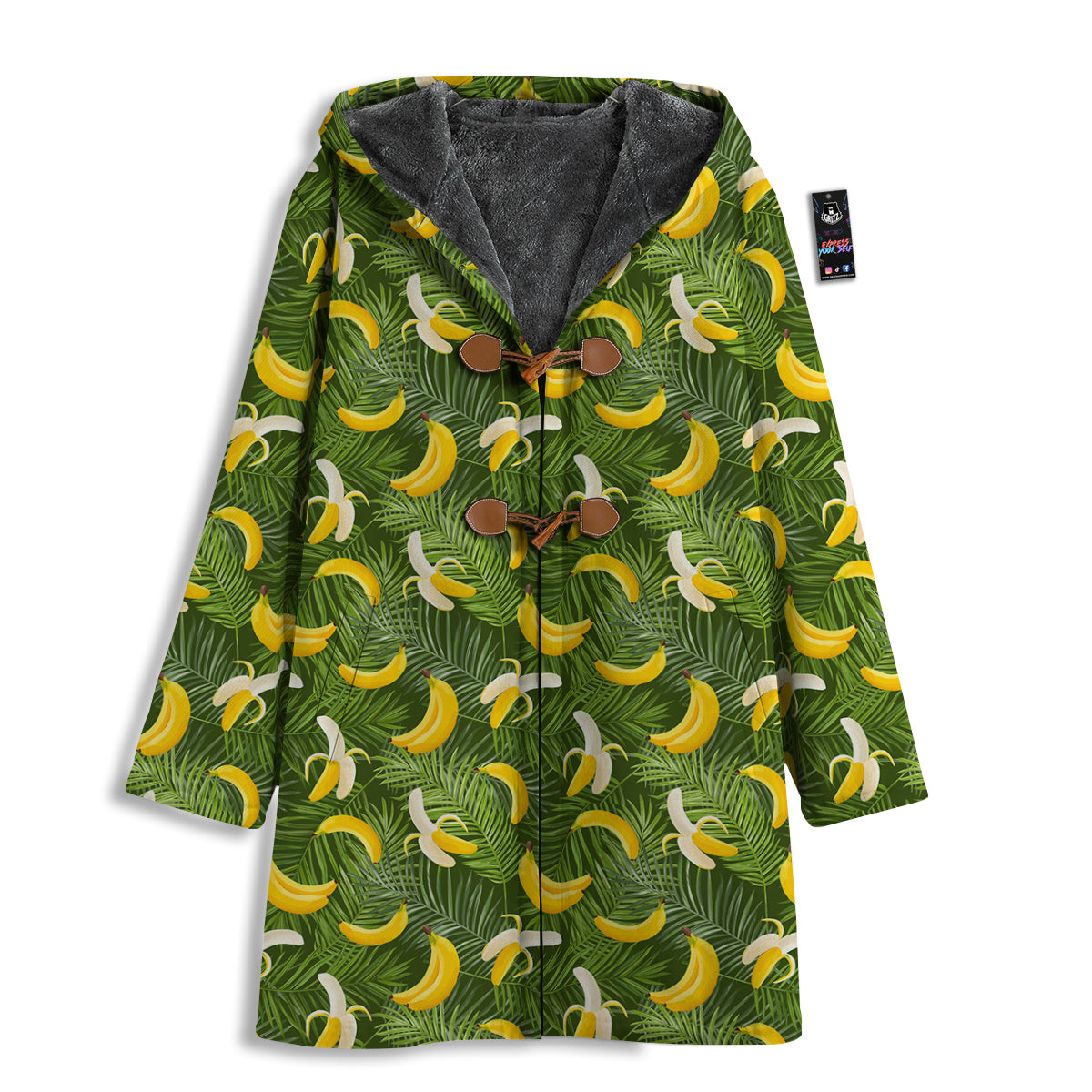 Banana Aloha Print Pattern Men's Windbreaker Jacket-grizzshop