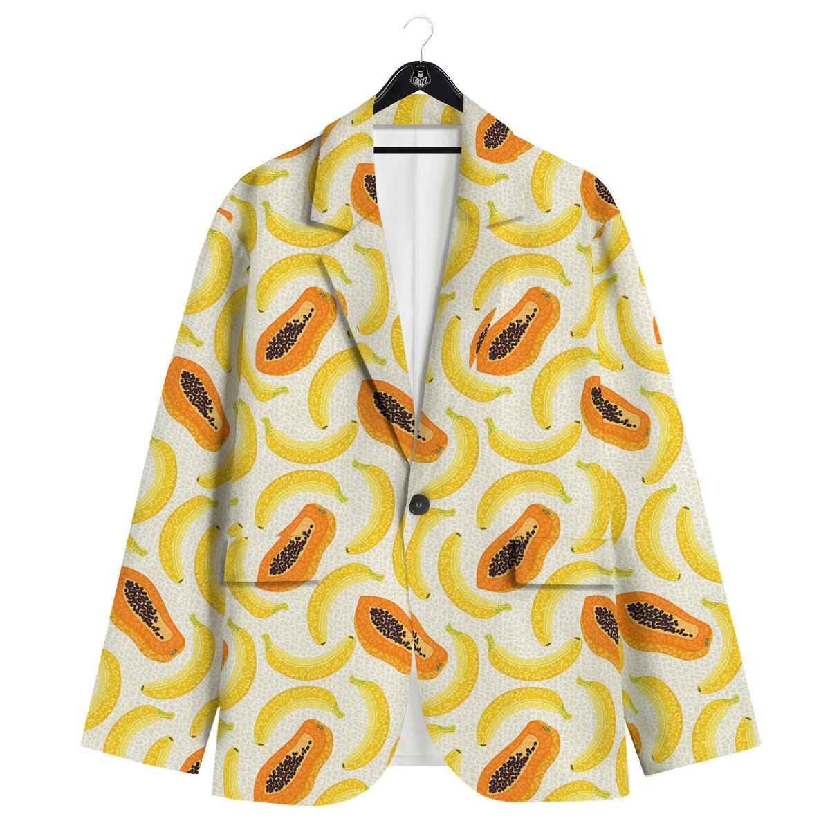 Banana And Papaya Print Pattern Men's Sport Coat-grizzshop
